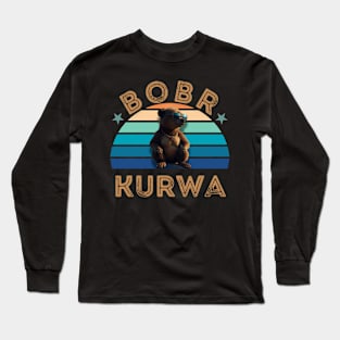 Bóbr Kurwa Relaxing Long Sleeve T-Shirt